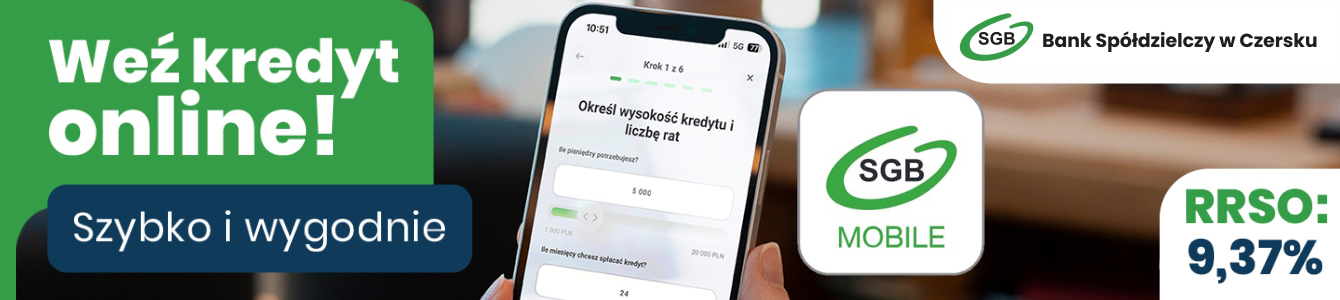 Kredyt gotówkowy online w Banku Spółdzielczym w Czersku