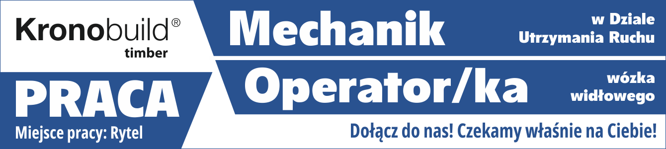 Oferty pracy. Operator/ka wózka widłowego i mechanik