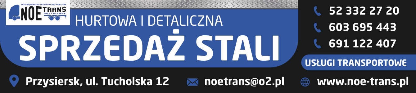 Hurtowa i detaliczna sprzedaż stali. Noe Trans