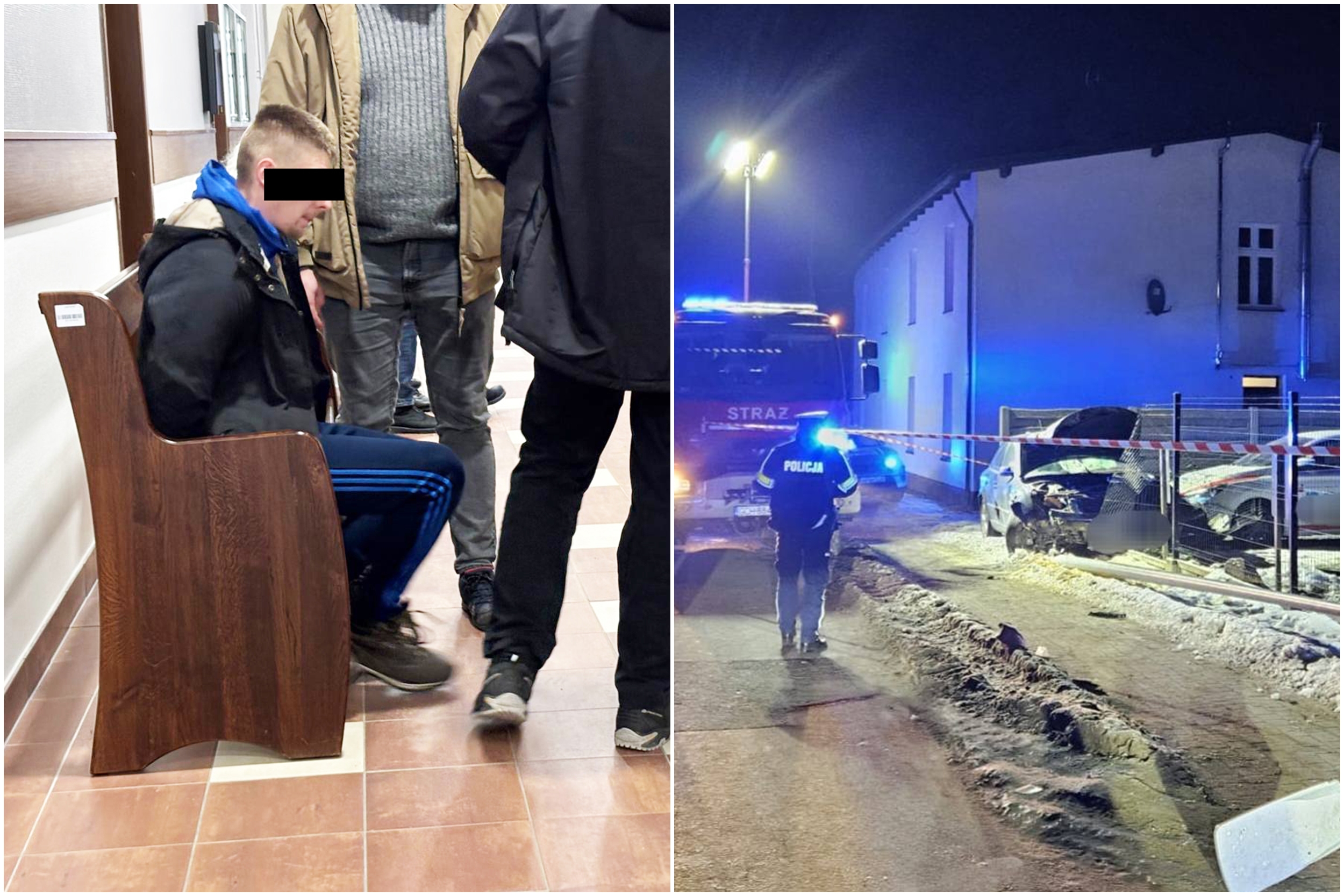 Akt oskarżenia przeciwko Kacprowi H. W Czersku spowodował wypadek po pijanemu. Ranna mama i córka