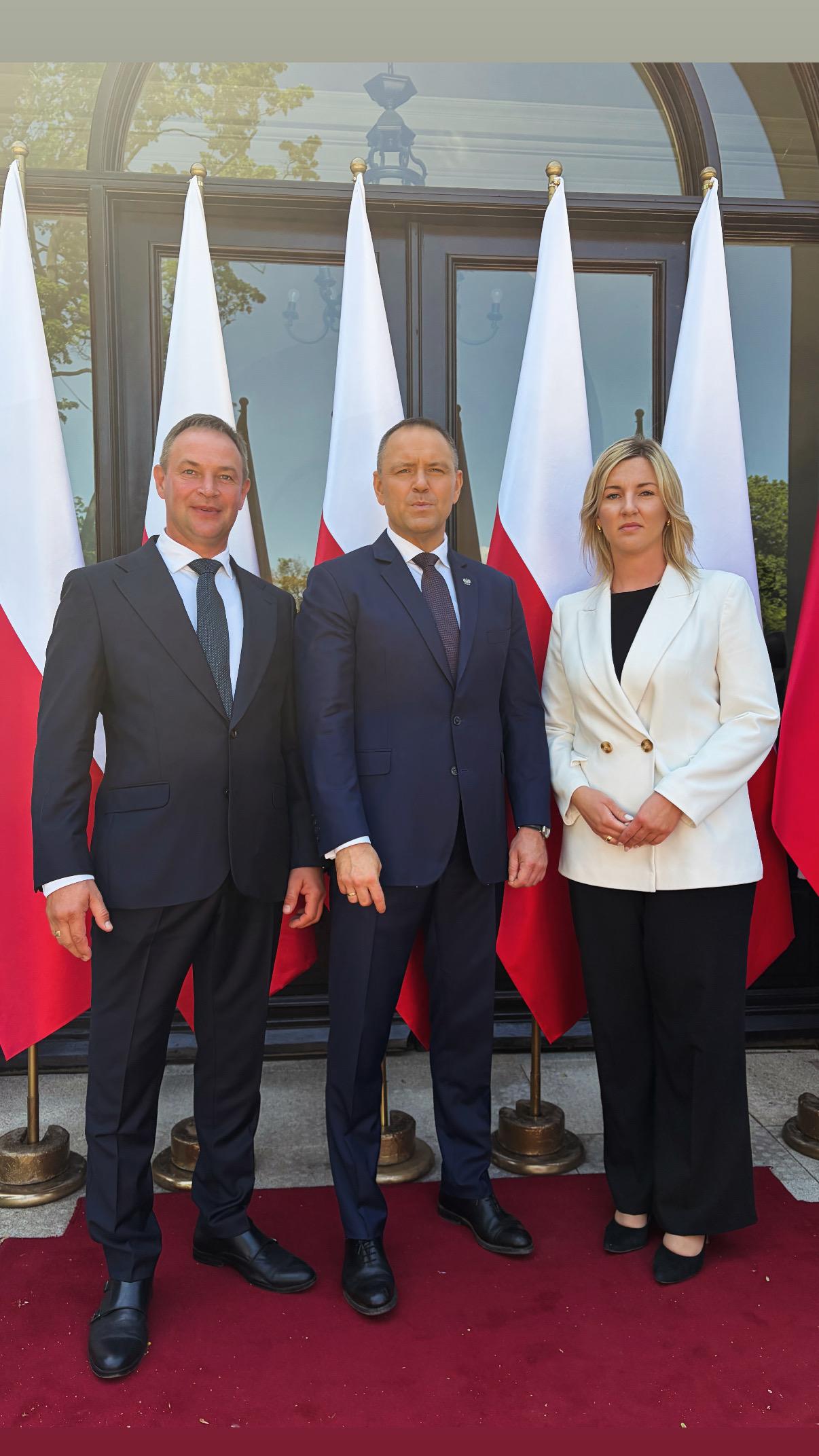 Samorządowcy z gminy Śliwice u boku prezydenta Karola Nawrockiego 