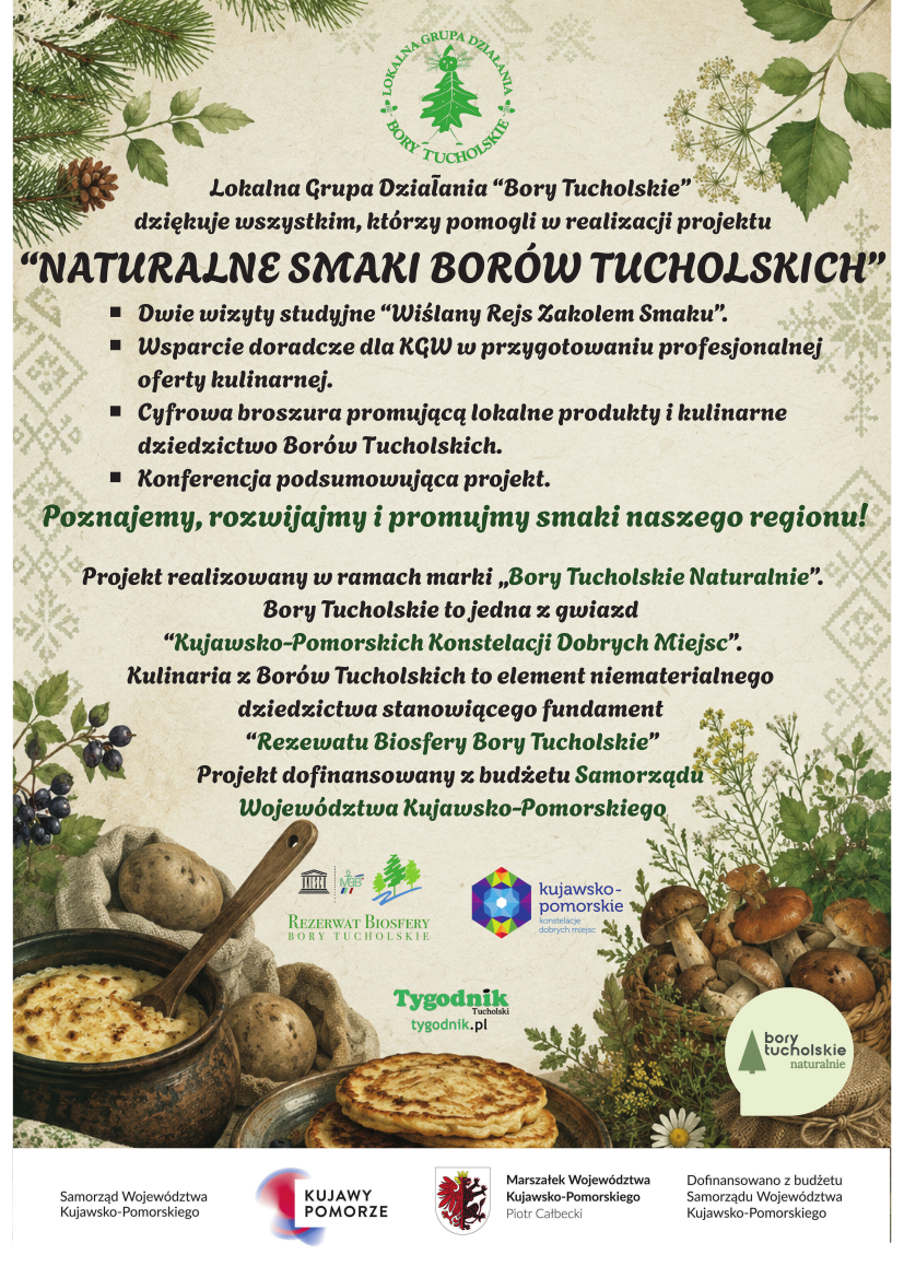 Naturalne Smaki Borów Tucholskich Podziękowania 