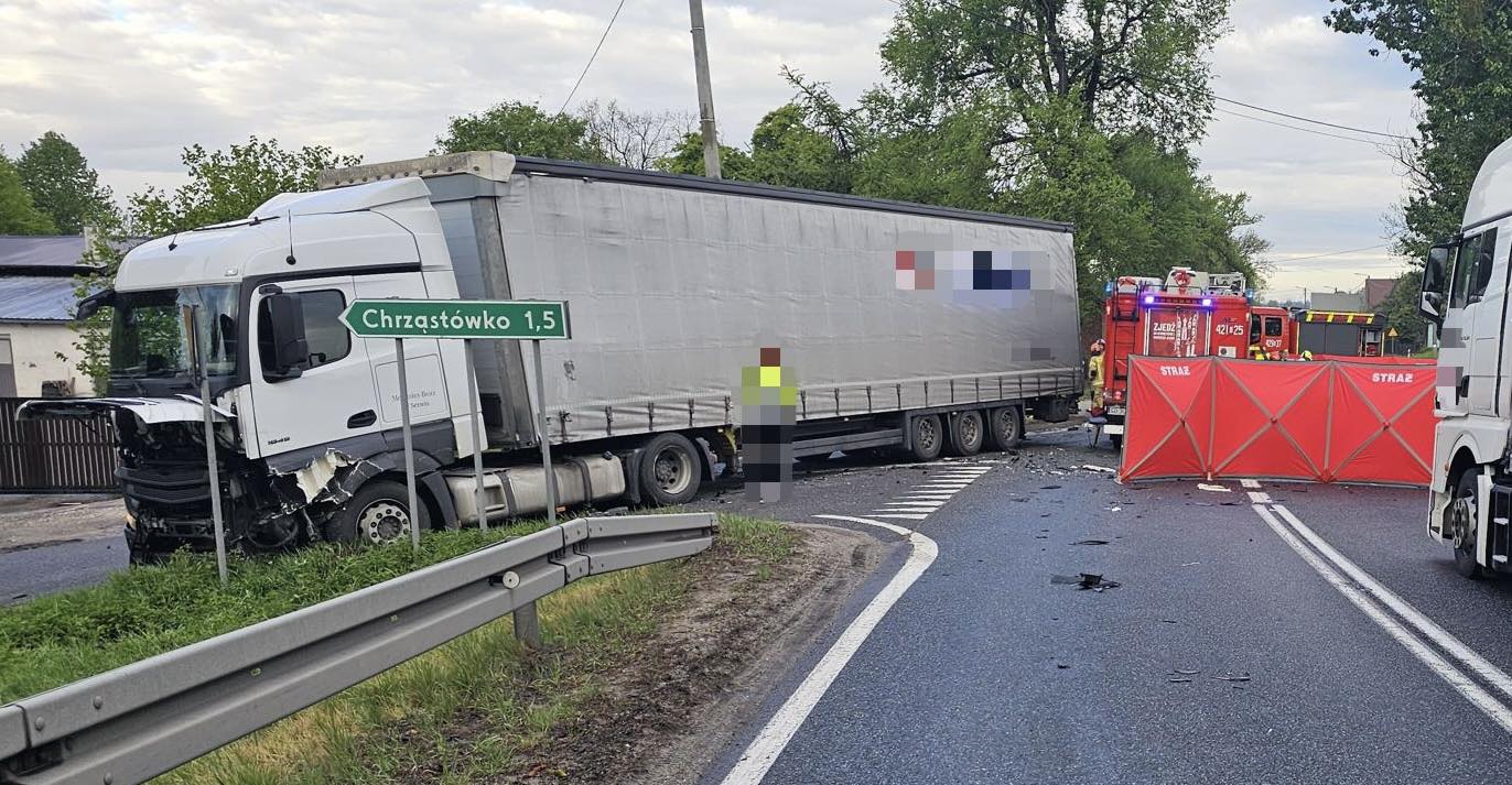 Wypadek DK22 Chrząstowo