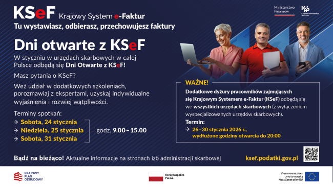 Dni otwarte z KSeF w Urzędzie Skarbowym w Tucholi