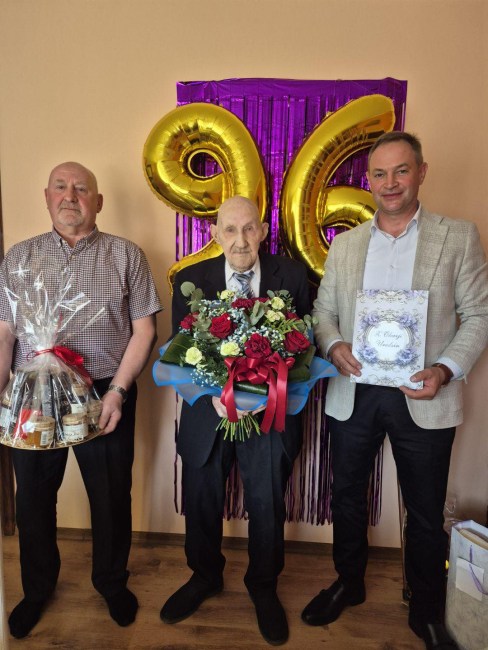 Gustaw Gromowski z Lińska świętował 96 urodziny 